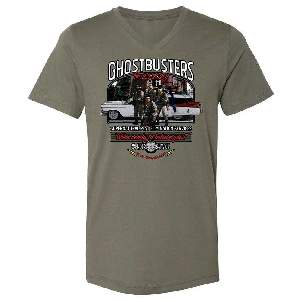 Unisex V-Neck T-Shirt - GZRNK688 - Military Green - 10
