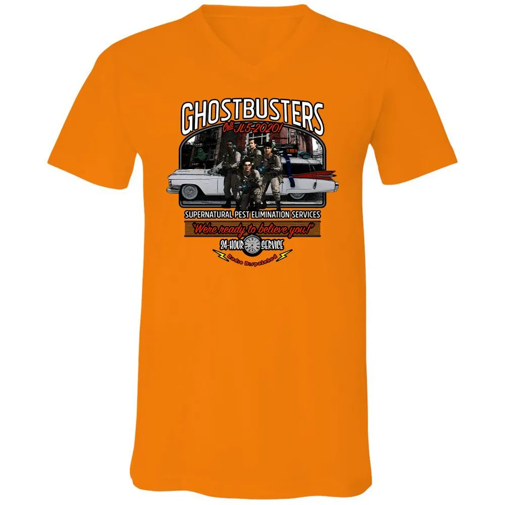 Unisex V-Neck T-Shirt - GZRNK688 - Orange - 11