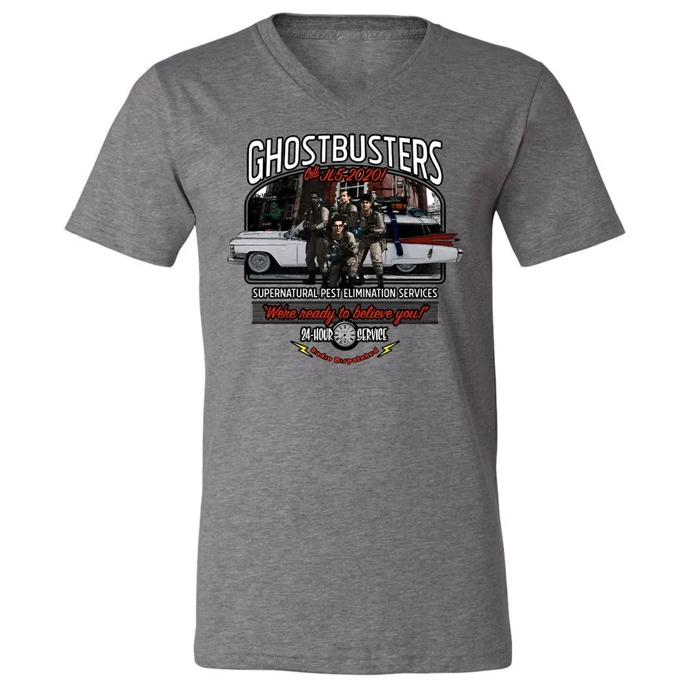 Unisex V-Neck T-Shirt - GZRNK688 - Deep Heather - 13
