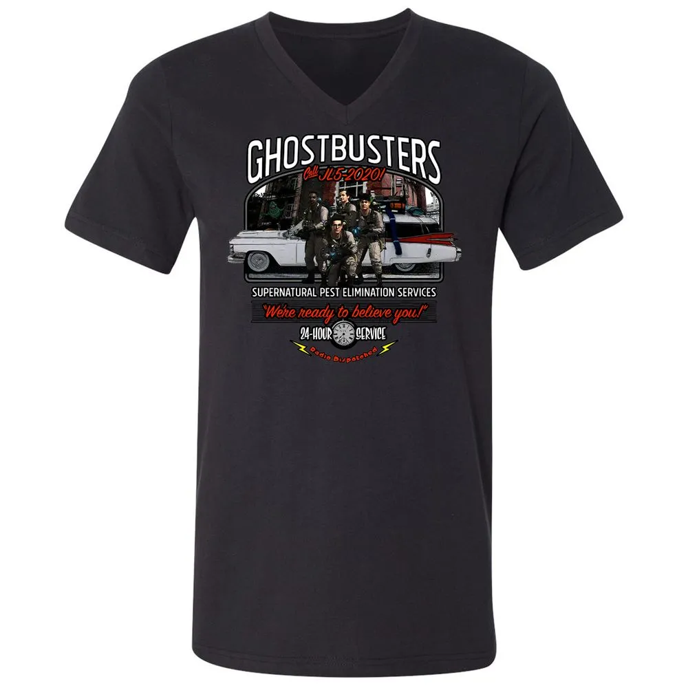 Unisex V-Neck T-Shirt - GZRNK688 - Black - 16