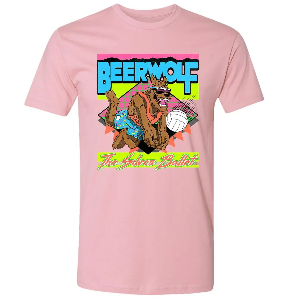 Retro Beach Wolf - Light Pink - 3
