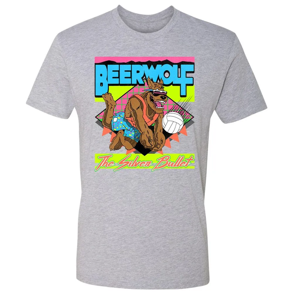 Retro Beach Wolf - Heather Grey - 9