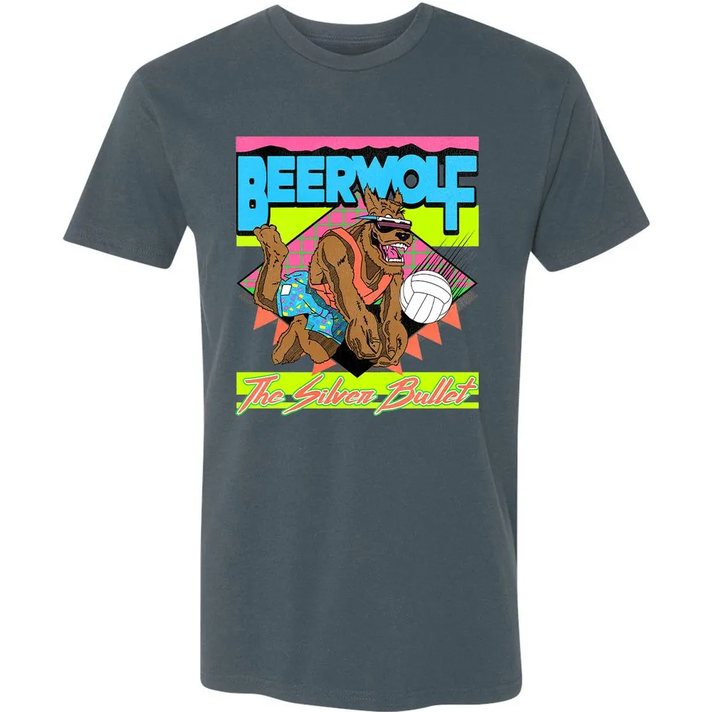 Retro Beach Wolf - Indigo - 15