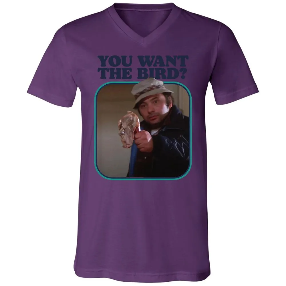 Unisex V-Neck T-Shirt - Q6R4GD3Q - Team Purple - 2