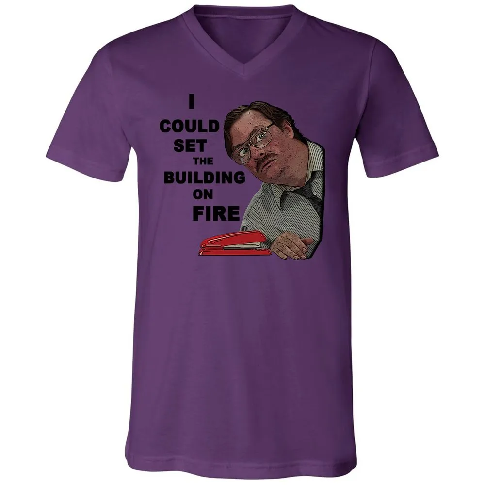 Unisex V-Neck T-Shirt - S1PAGVME - Team Purple - 2