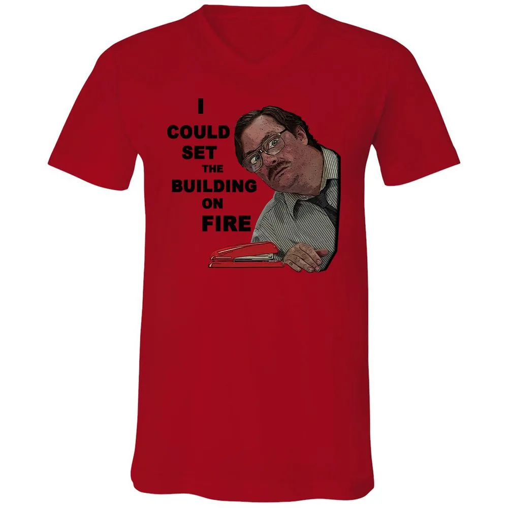 Unisex V-Neck T-Shirt - S1PAGVME - Red - 3