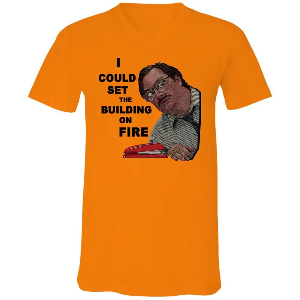 Unisex V-Neck T-Shirt - S1PAGVME - Orange - 11