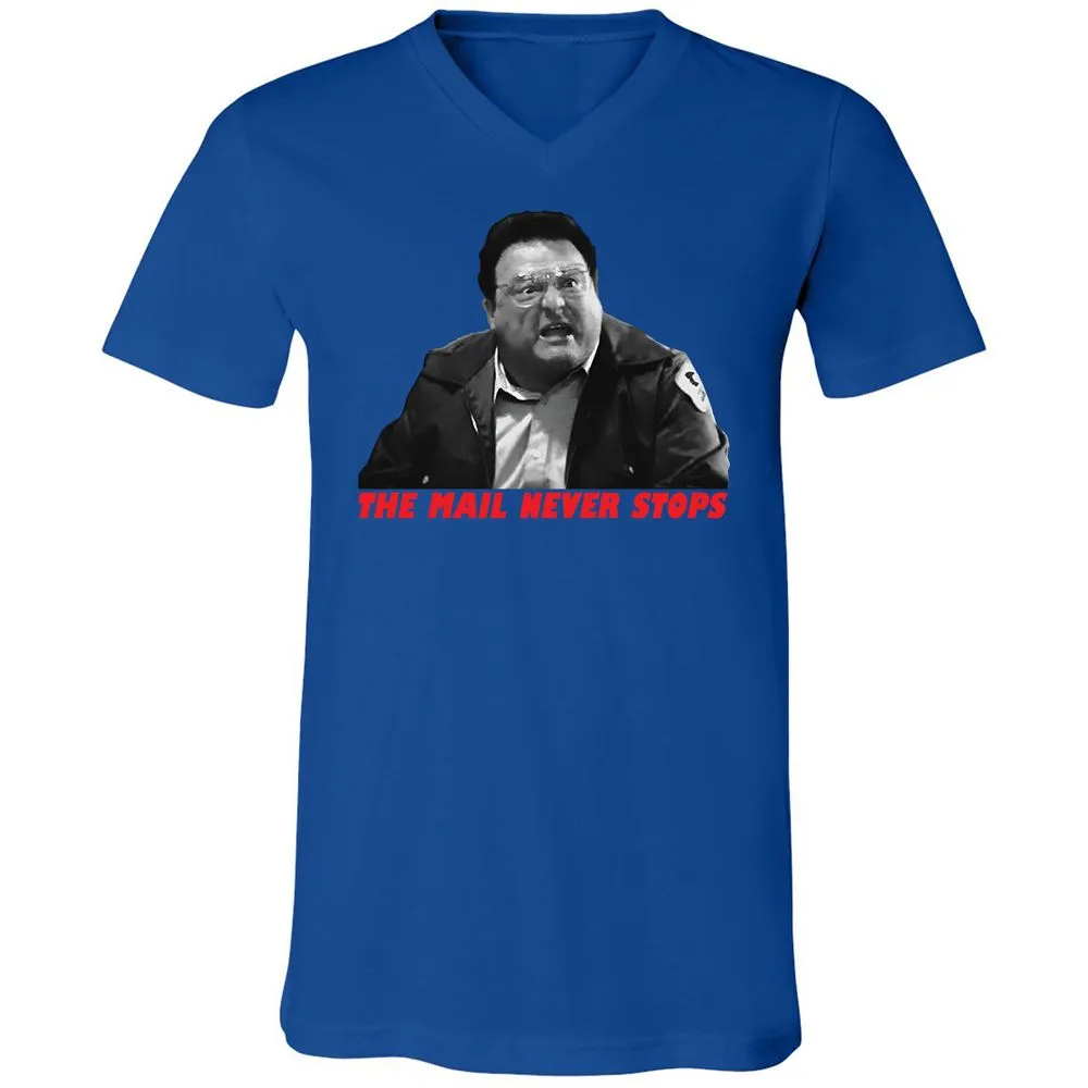 Unisex V-Neck T-Shirt - NKP9F9Q7 - True Royal - 4