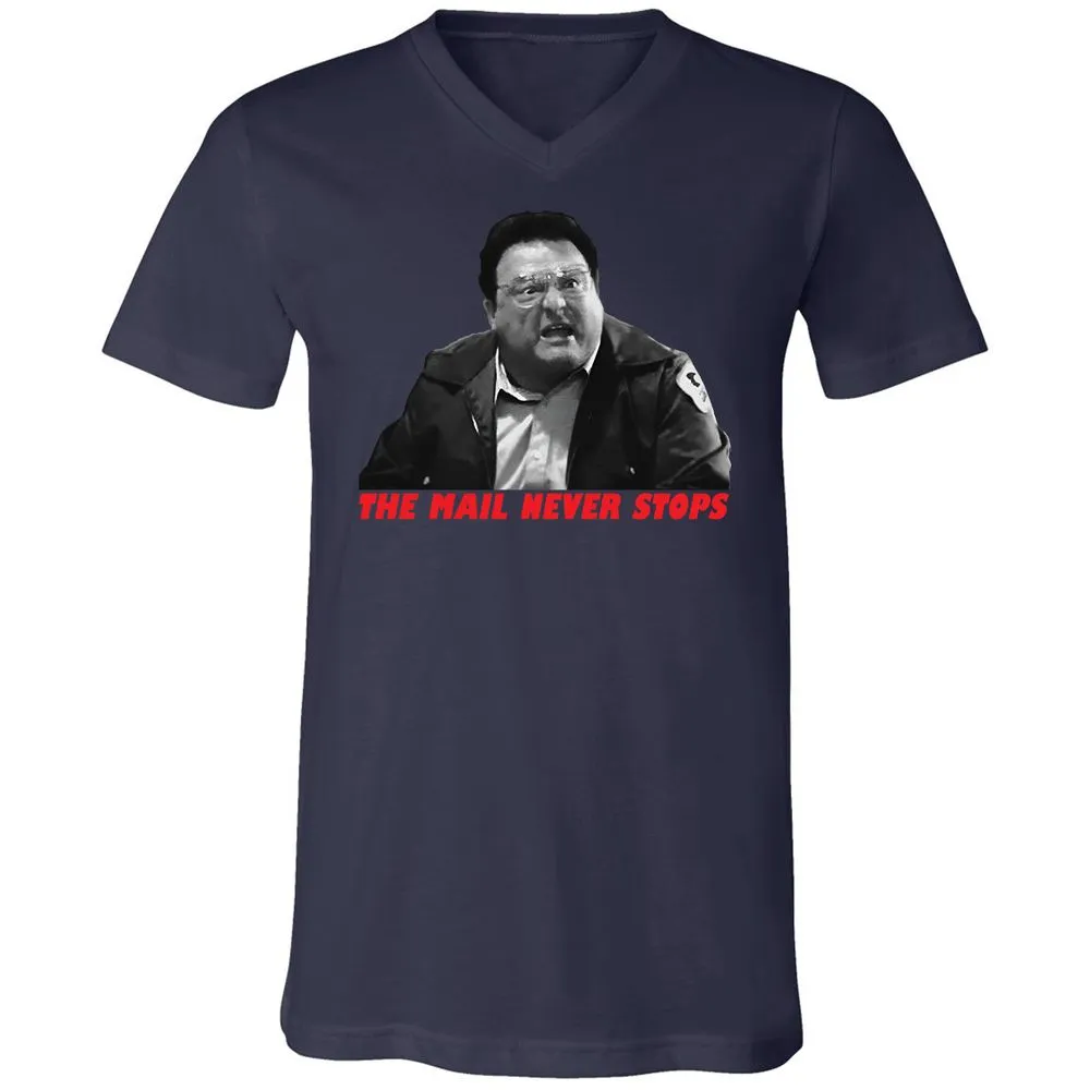Unisex V-Neck T-Shirt - NKP9F9Q7 - Navy - 9
