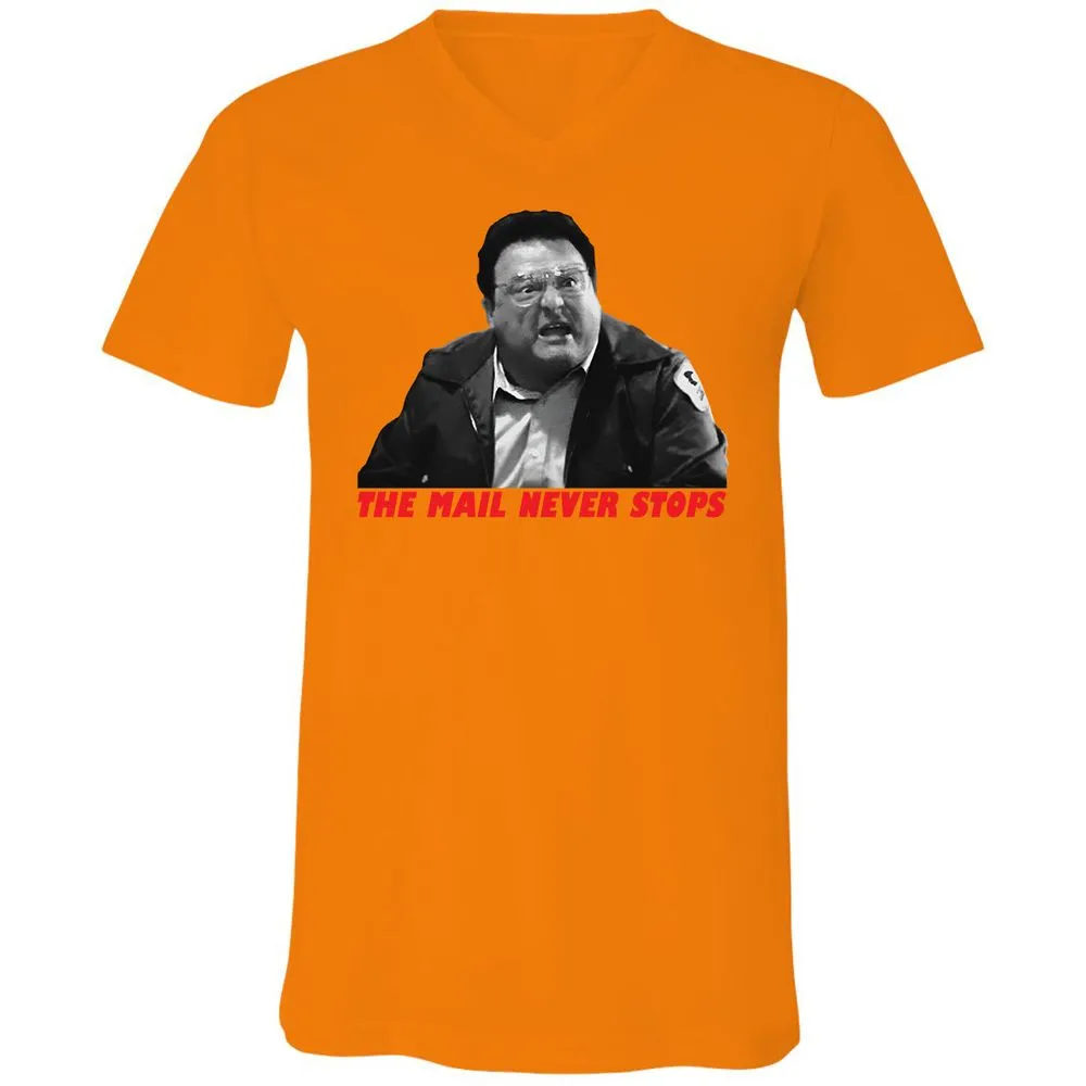 Unisex V-Neck T-Shirt - NKP9F9Q7 - Orange - 11