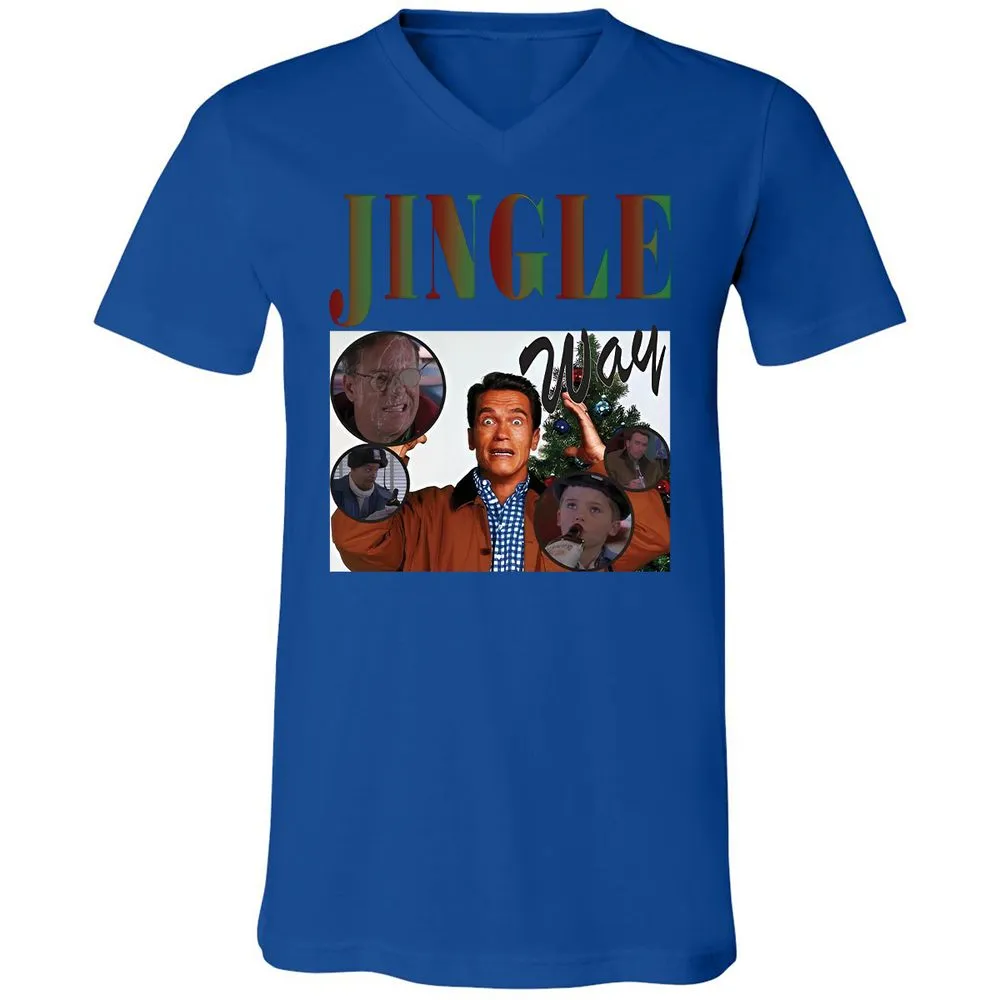 Unisex V-Neck T-Shirt - 2T9HZD3S - True Royal - 4