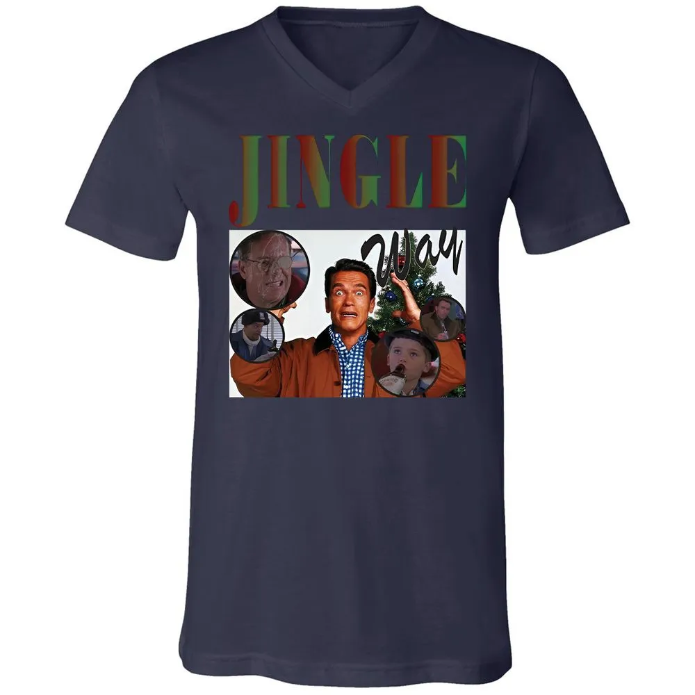 Unisex V-Neck T-Shirt - 2T9HZD3S - Navy - 9