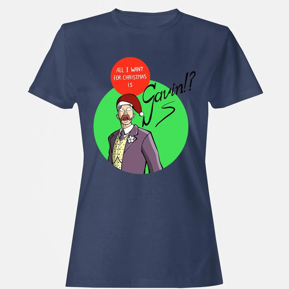 Women's T-Shirt - B5JMH1VX - Navy - 10