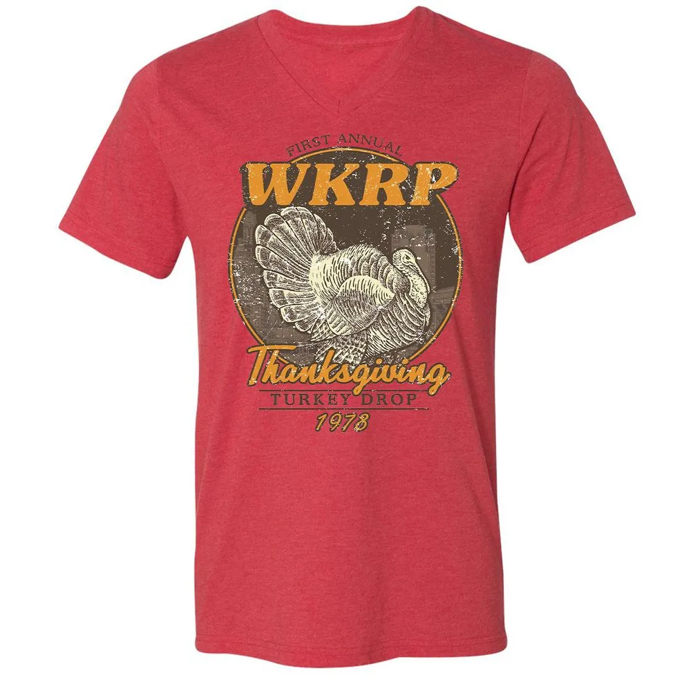 WKRP Turkey Drop - Heather Red - 5