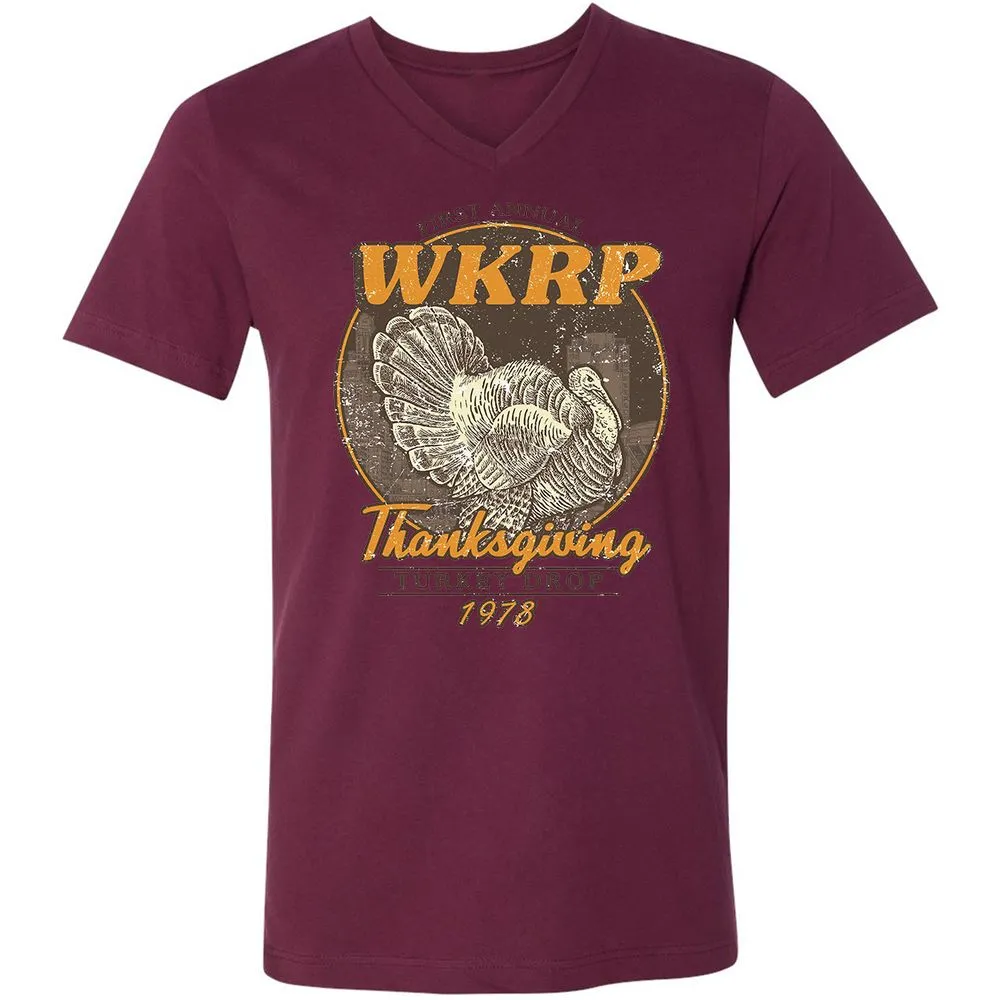WKRP Turkey Drop - Maroon - 6