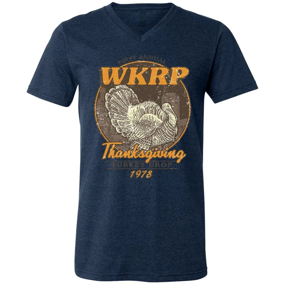 WKRP Turkey Drop - Heather Navy - 15
