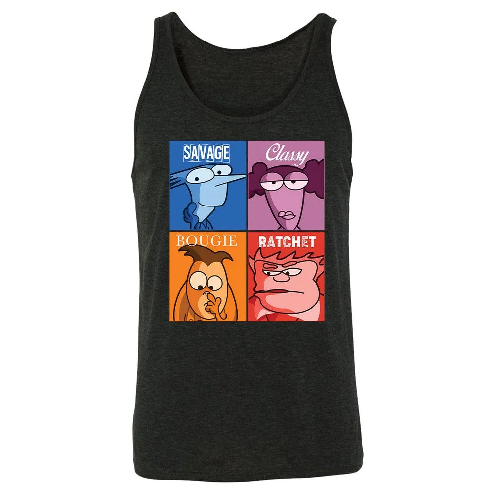 Unisex Jersey Tank - XGV6JA87 - Charcoal Black Triblend - 5
