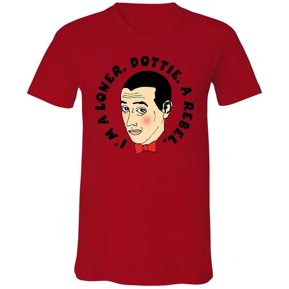Unisex V-Neck T-Shirt - VCYUBSV3 - Red - 3