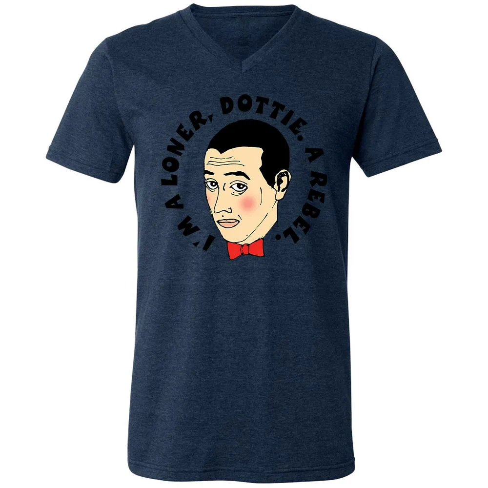 Unisex V-Neck T-Shirt - VCYUBSV3 - Heather Navy - 15