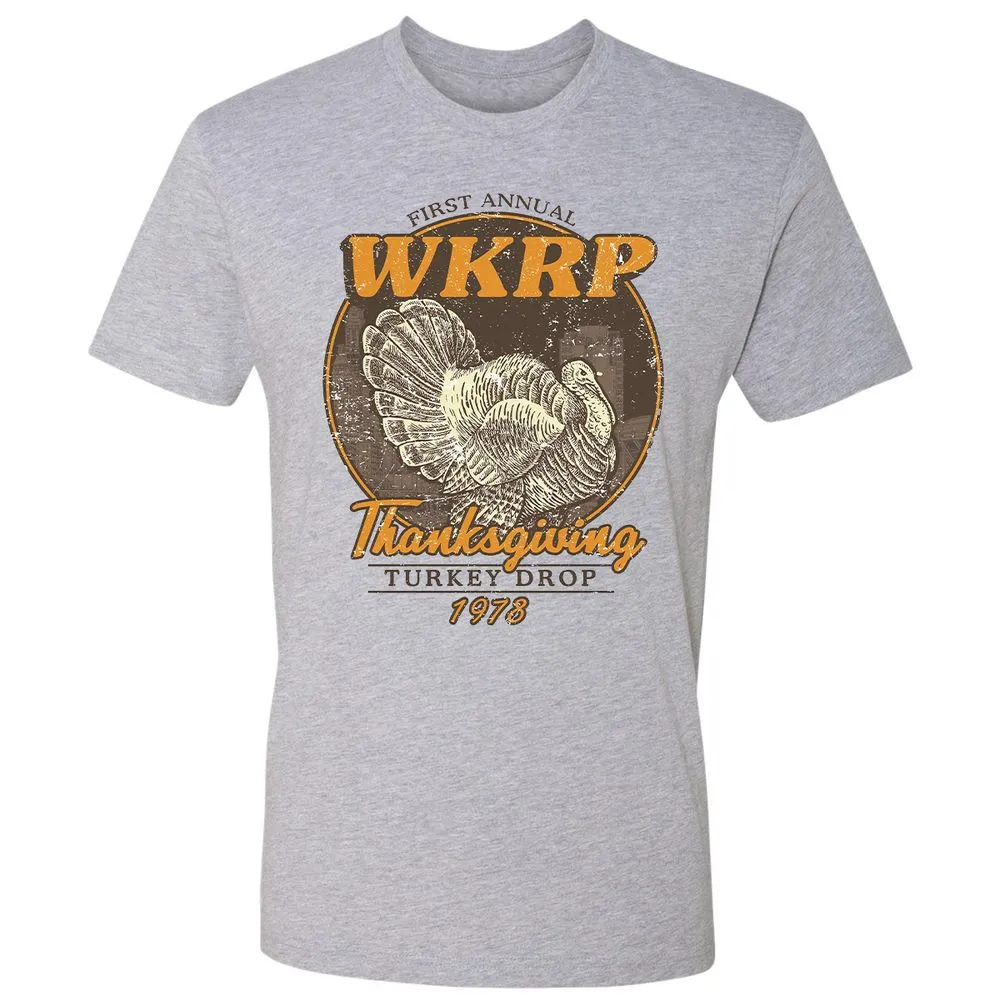 WKRP Turkey Drop - Heather Grey - 9