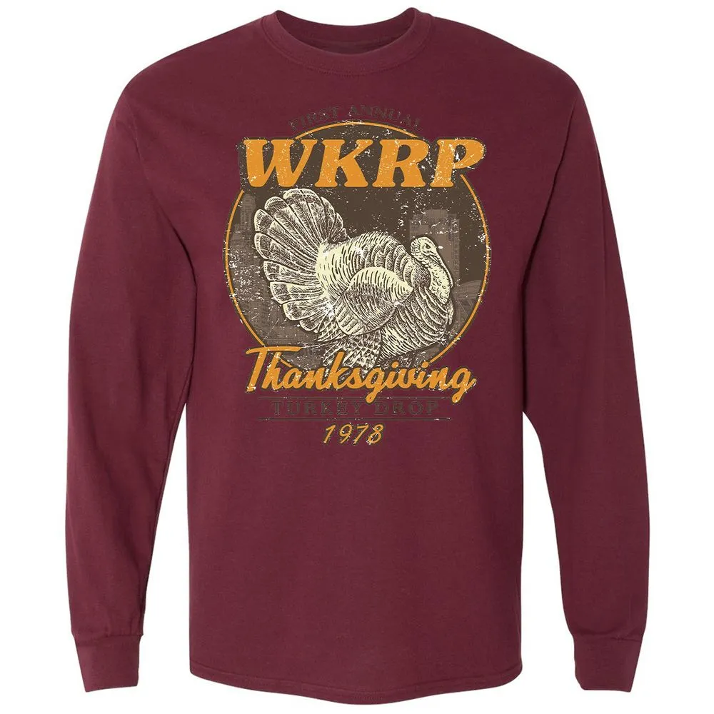 WKRP Turkey Drop - Maroon - 11