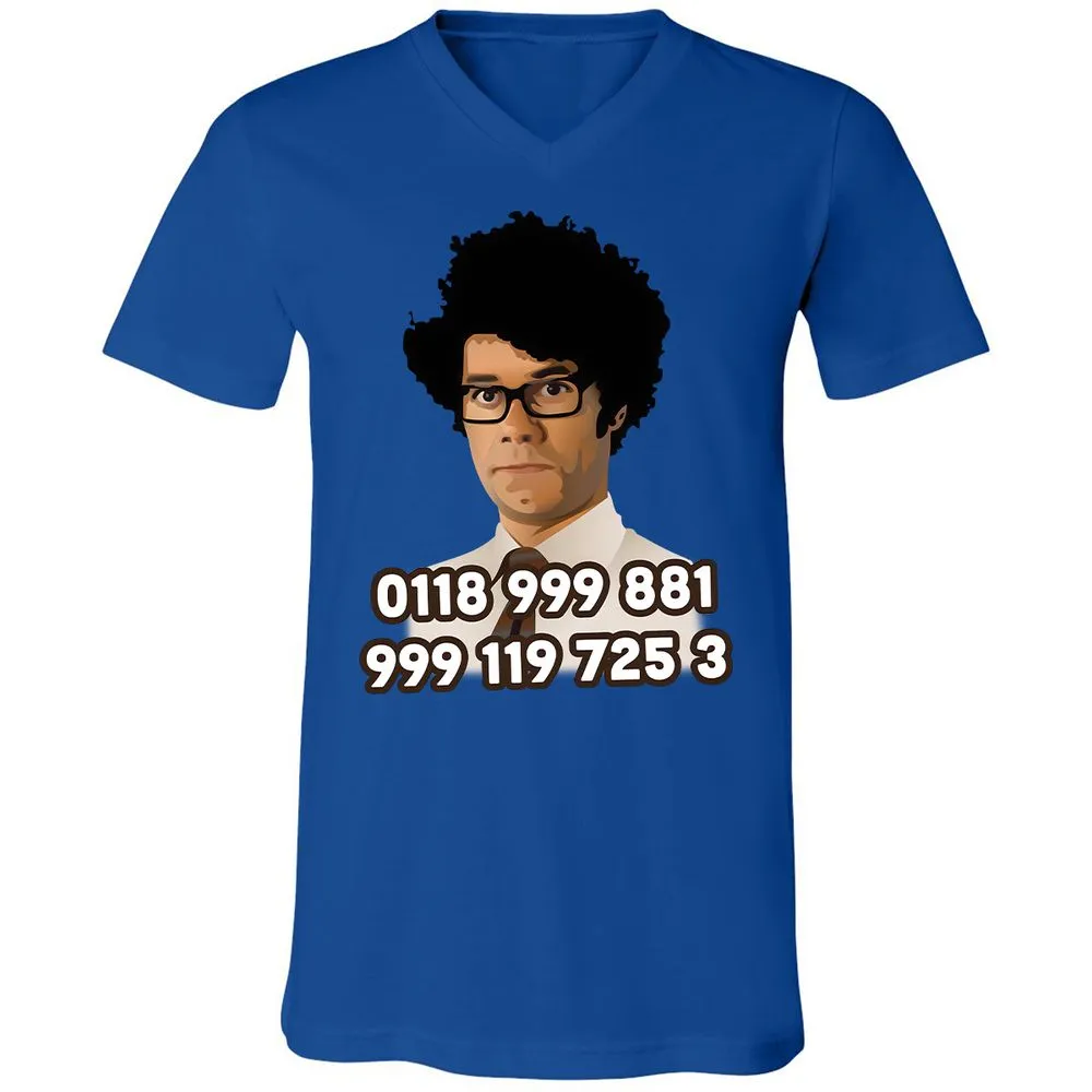 Unisex V-Neck T-Shirt - H9VCM36G - True Royal - 4