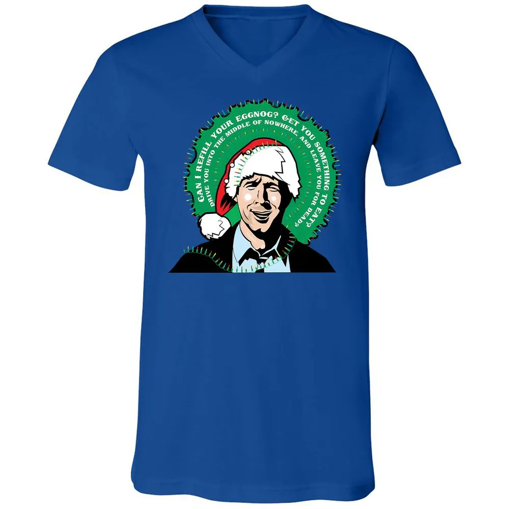 Unisex V-Neck T-Shirt - VZL759QP - True Royal - 4