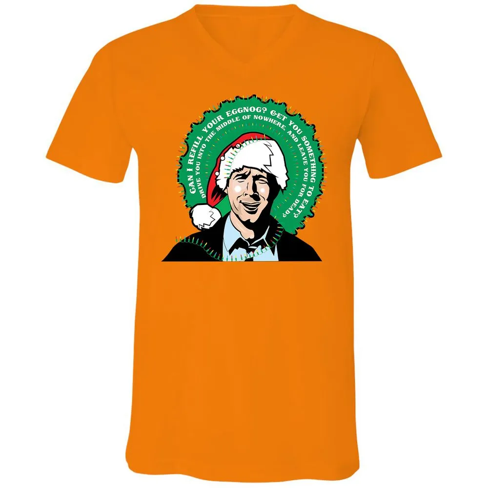 Unisex V-Neck T-Shirt - VZL759QP - Orange - 11