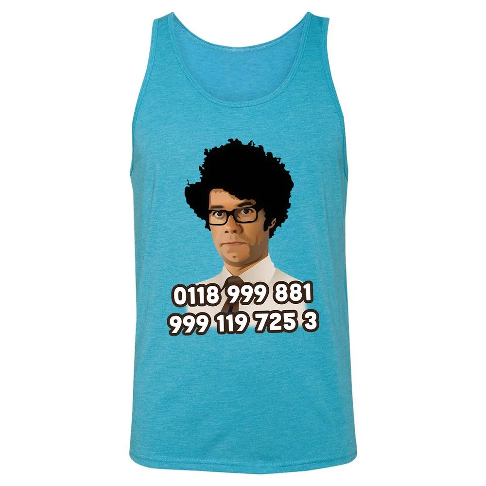 Unisex Jersey Tank - MD8GVSQL - Aqua Triblend - 3