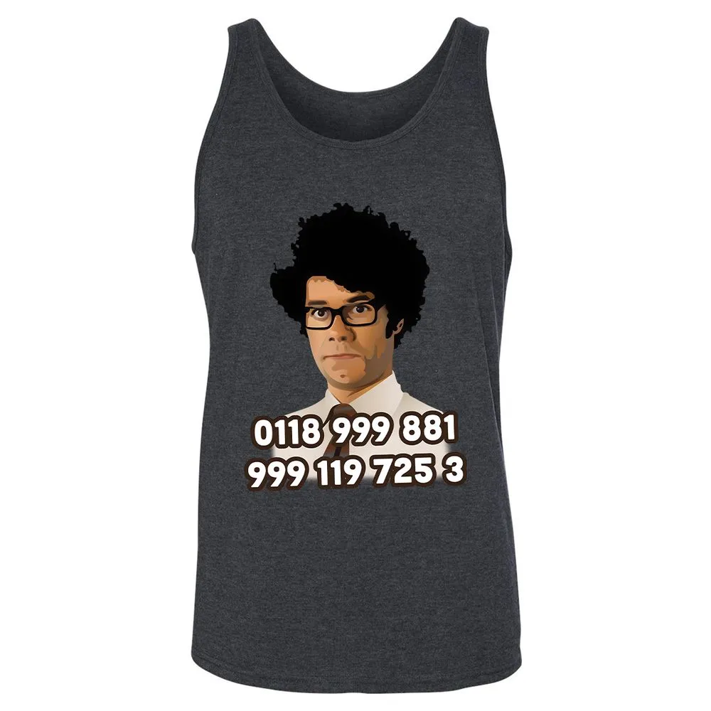 Unisex Jersey Tank - MD8GVSQL - Dark Grey Heather - 6