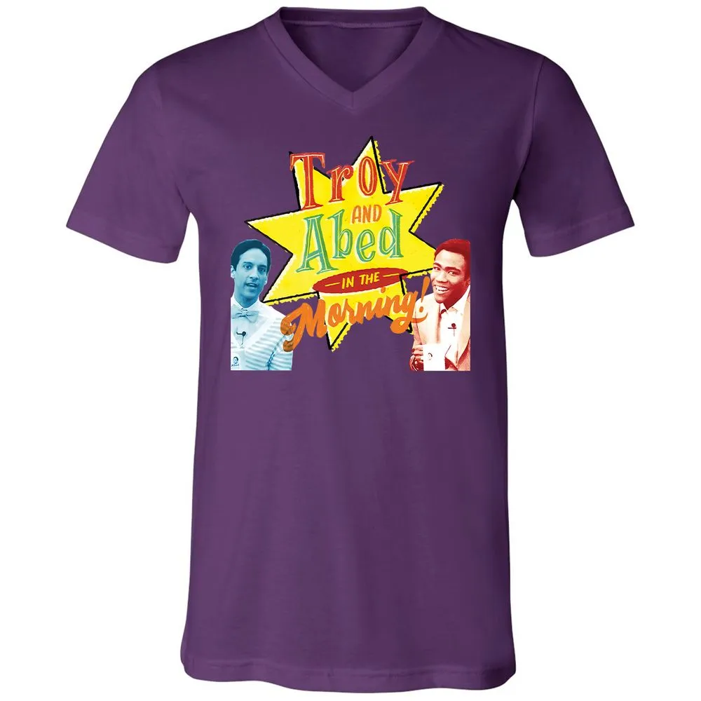 Unisex V-Neck T-Shirt - 6EG6F517 - Team Purple - 2