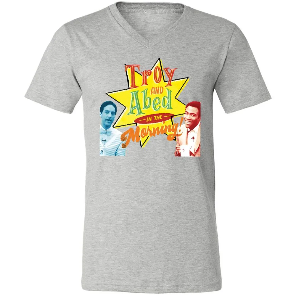 Unisex V-Neck T-Shirt - 6EG6F517 - Athletic Heather - 7