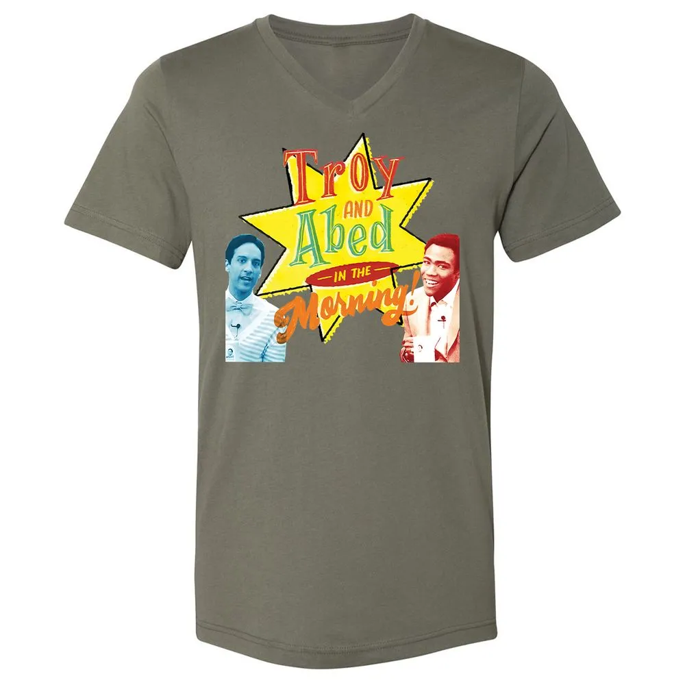 Unisex V-Neck T-Shirt - 6EG6F517 - Military Green - 10