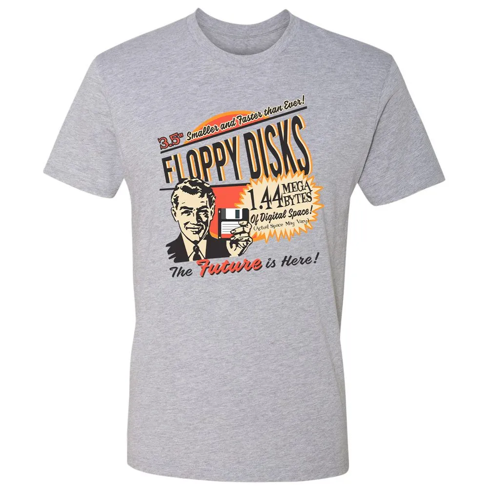 Floppy Disk Retro - Heather Grey - 9