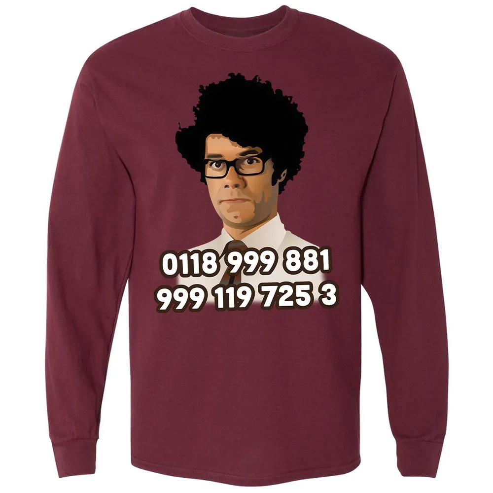 Long Sleeve T-Shirt - 28Q69ZH8 - Maroon - 11