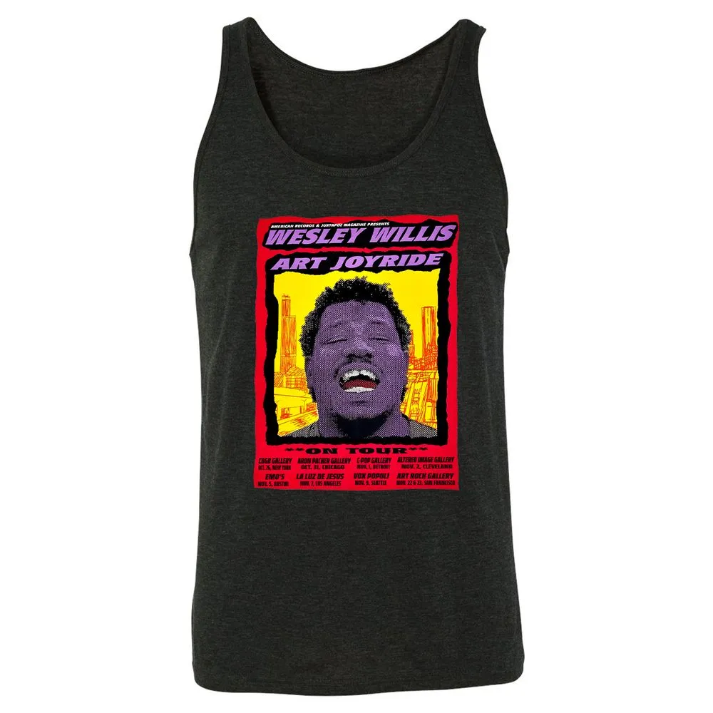 WESLEY WILLIS - ART JOYRIDE - Charcoal Black Triblend - 5