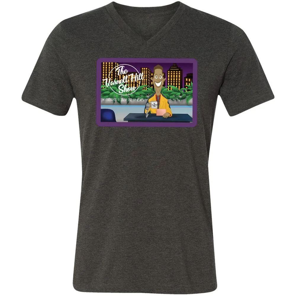 Unisex V-Neck T-Shirt - GFZBWZ5T - Dark Grey Heather - 8