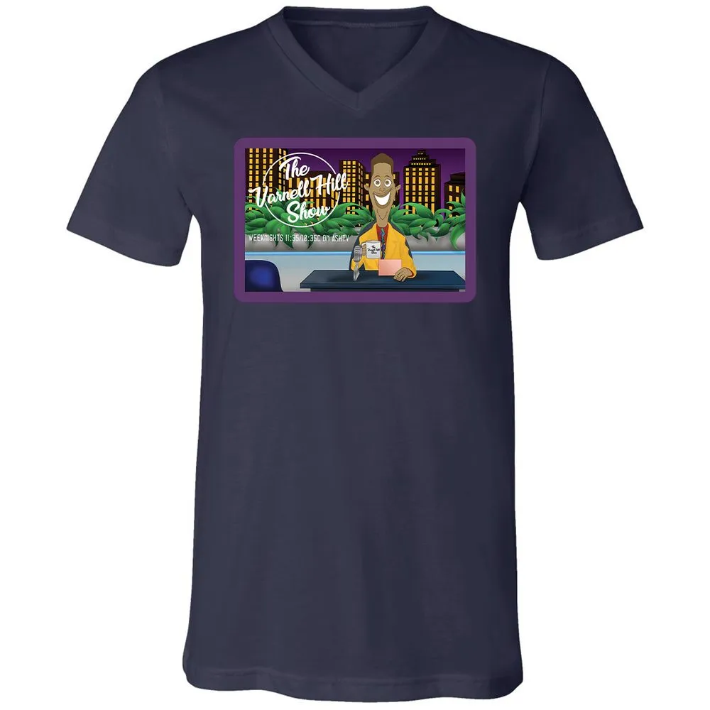 Unisex V-Neck T-Shirt - GFZBWZ5T - Navy - 9