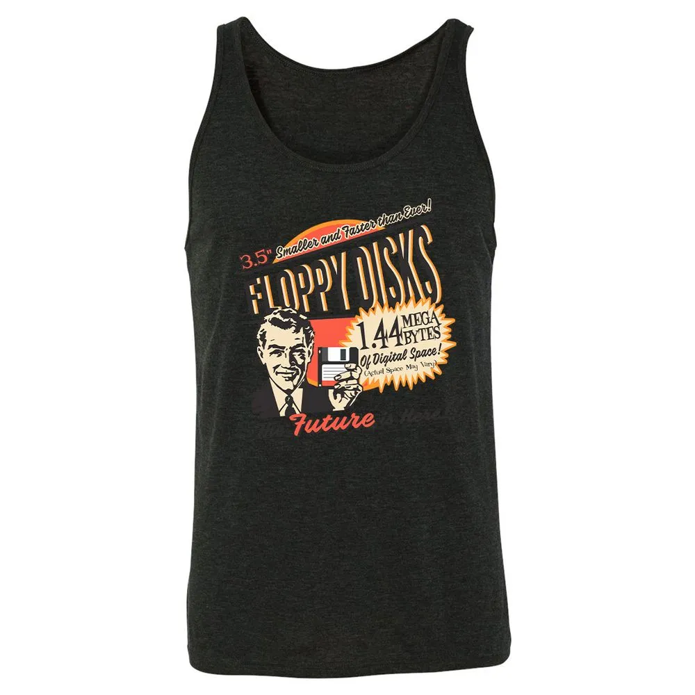 Floppy Disk Retro - Charcoal Black Triblend - 5