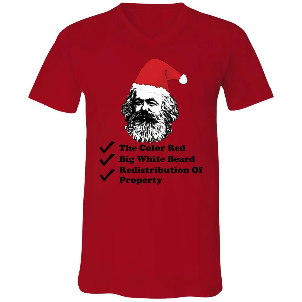 Unisex V-Neck T-Shirt - 43UJPUWY - Red - 3