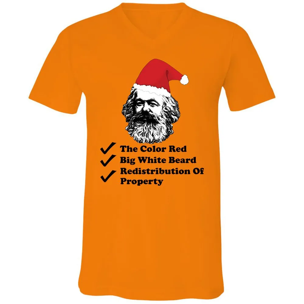 Unisex V-Neck T-Shirt - 43UJPUWY - Orange - 11