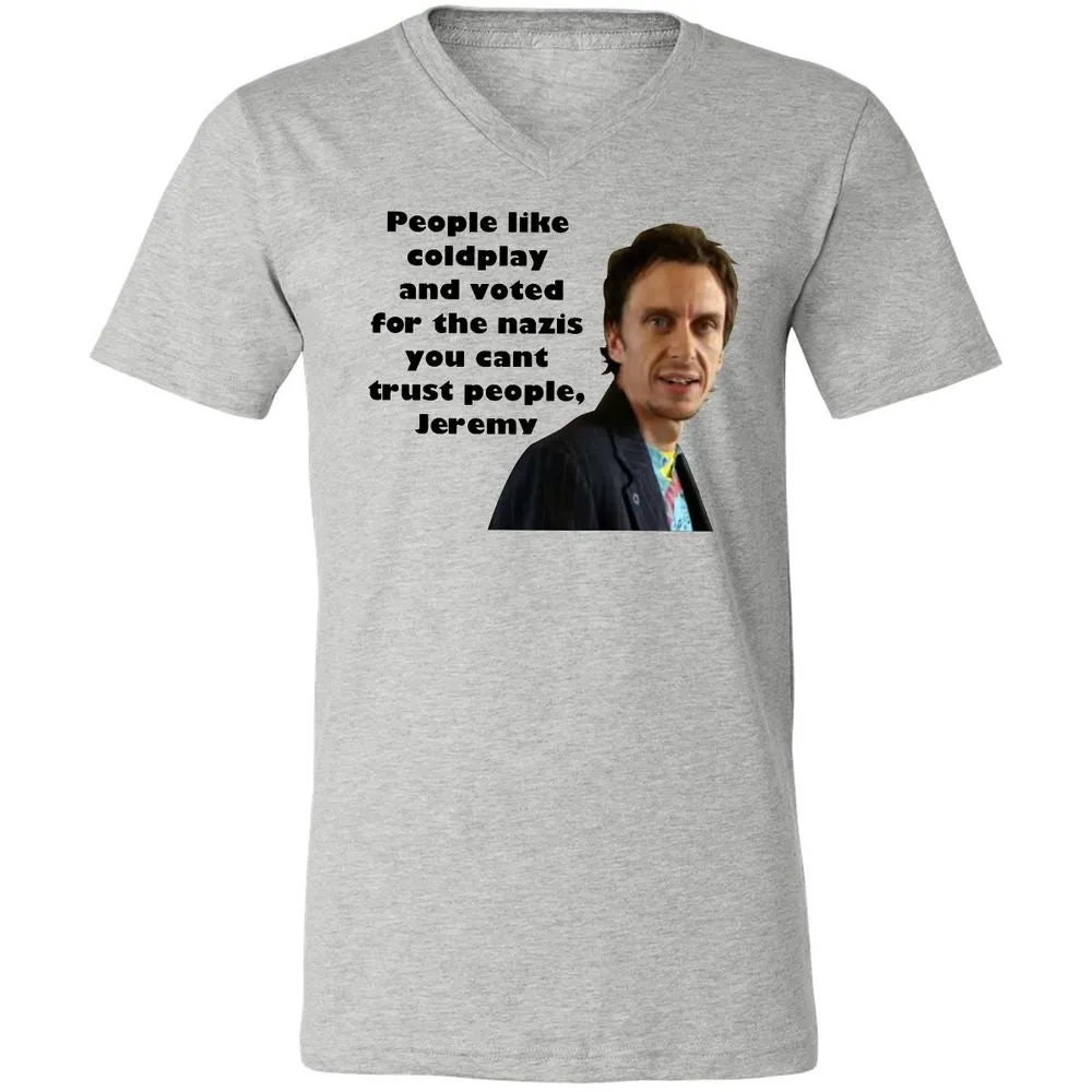 Unisex V-Neck T-Shirt - S7TCQBAB - Athletic Heather - 7