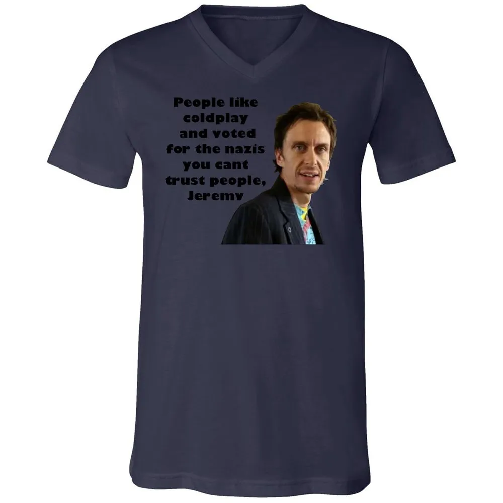 Unisex V-Neck T-Shirt - S7TCQBAB - Navy - 9