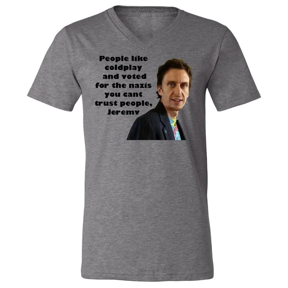Unisex V-Neck T-Shirt - S7TCQBAB - Deep Heather - 13