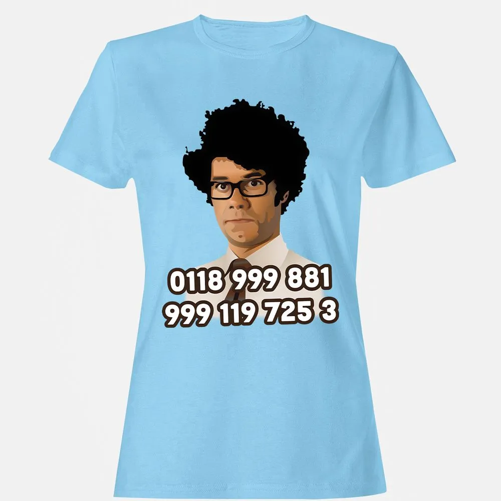 Women's T-Shirt - T8KE3ZPX - Light Blue - 8