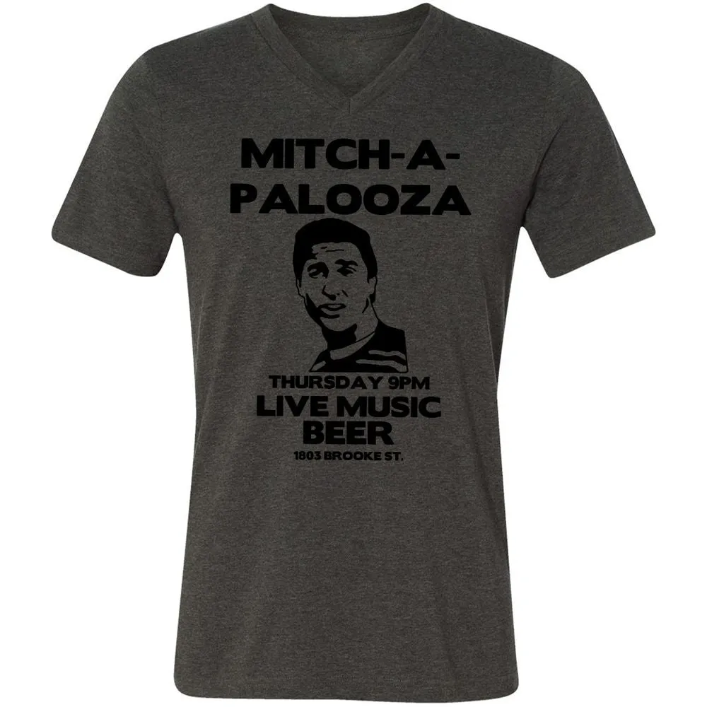 Unisex V-Neck T-Shirt - 63FYL2BA - Dark Grey Heather - 8
