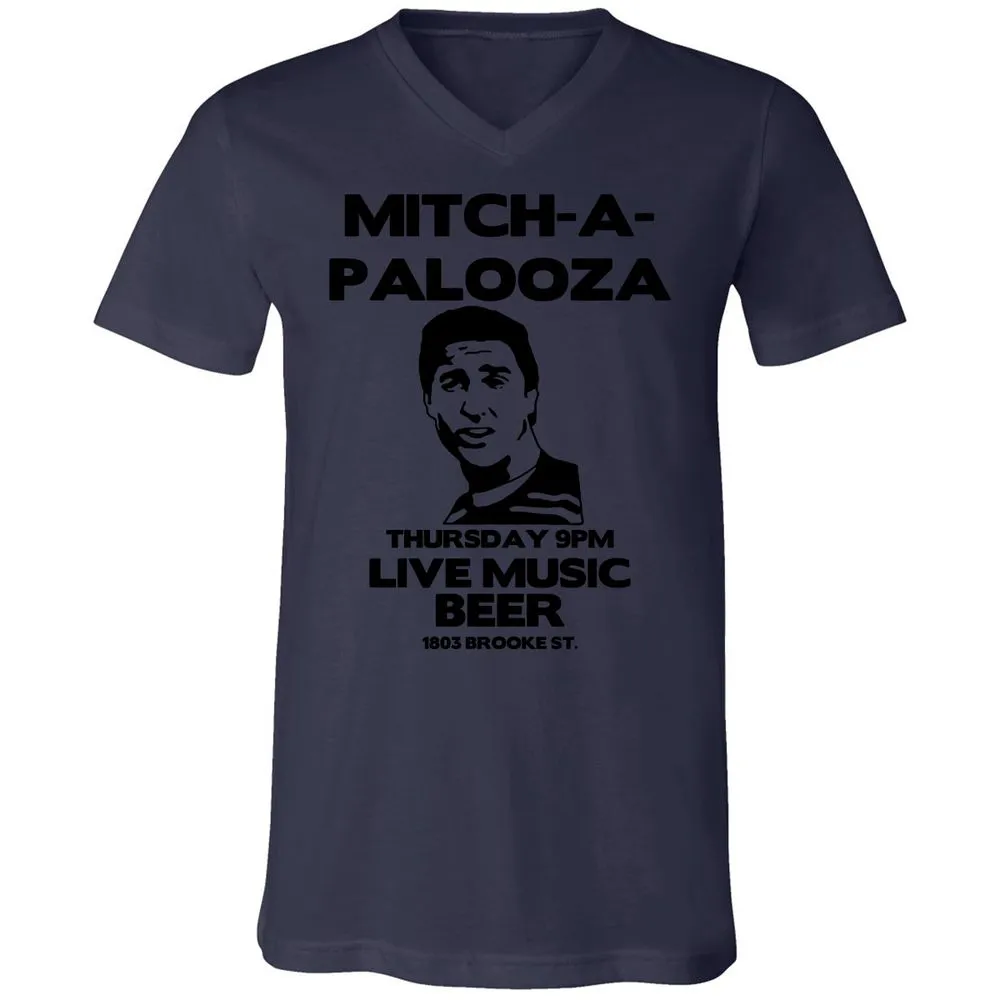 Unisex V-Neck T-Shirt - 63FYL2BA - Navy - 9