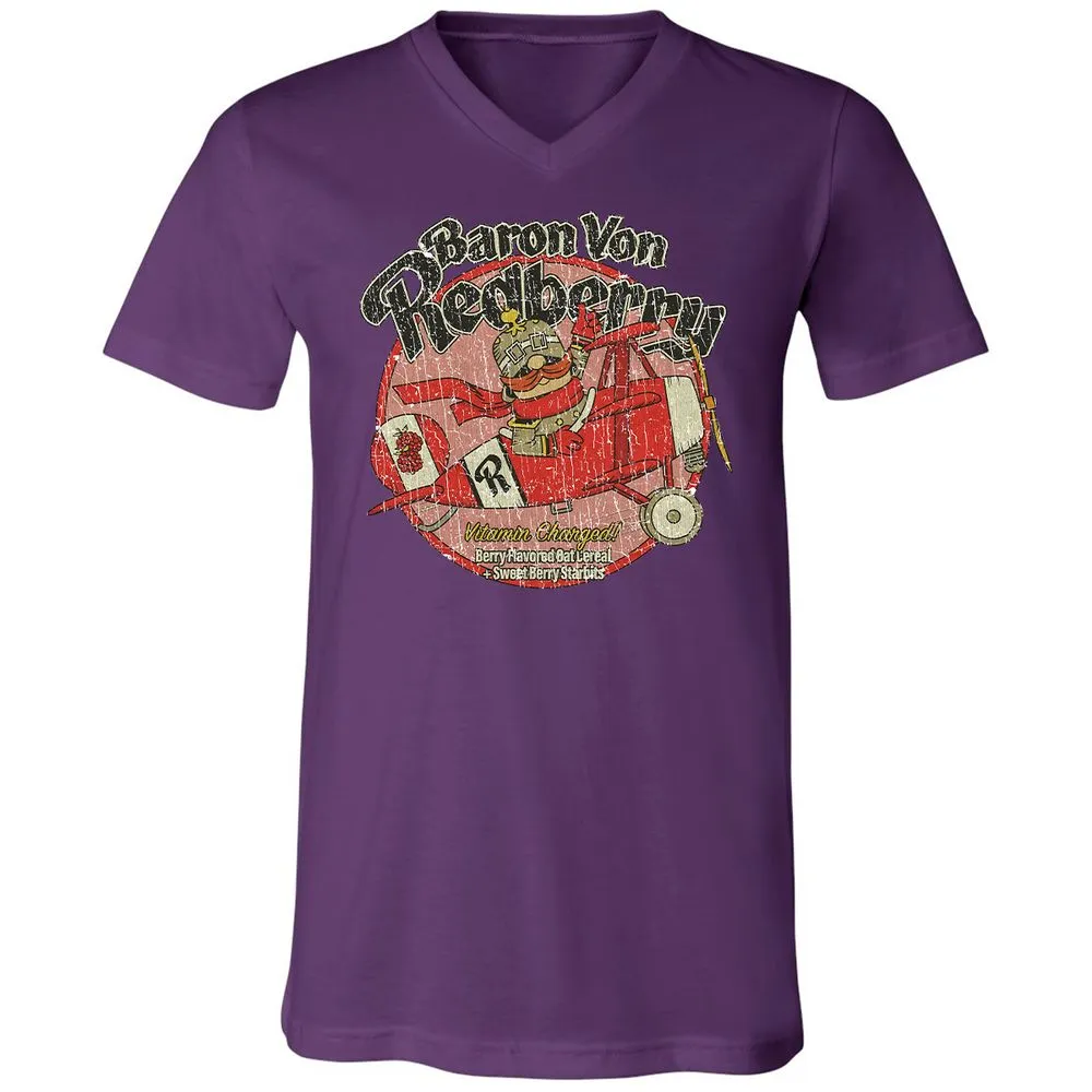 Unisex V-Neck T-Shirt - SHKEBYPS - Team Purple - 2