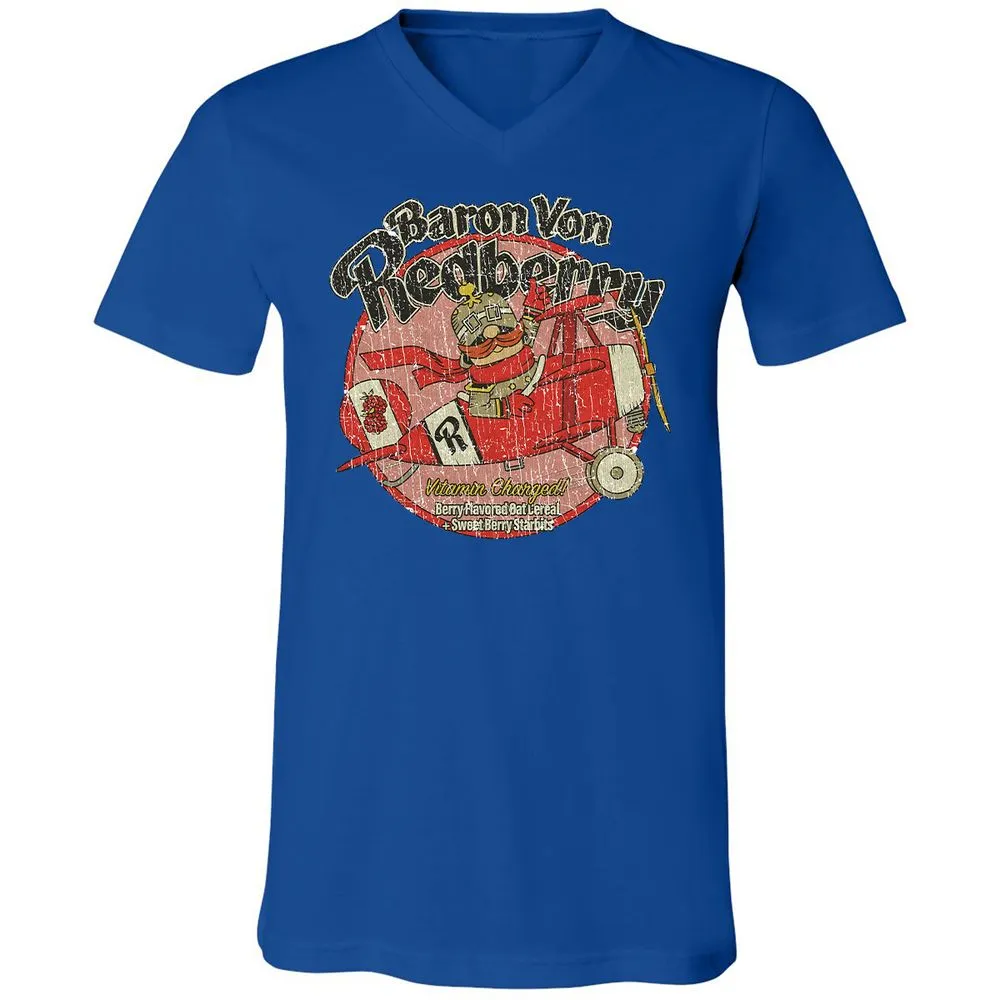 Unisex V-Neck T-Shirt - SHKEBYPS - True Royal - 4