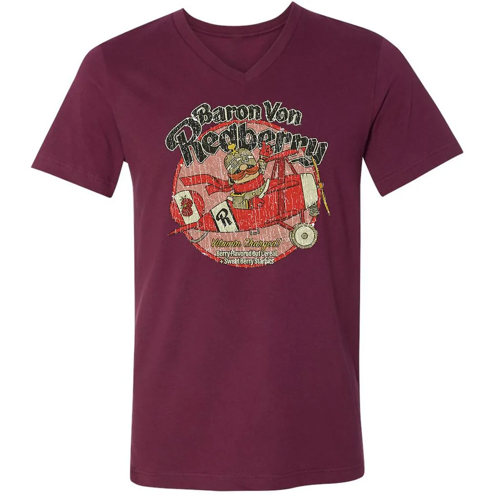 Unisex V-Neck T-Shirt - SHKEBYPS - Maroon - 6
